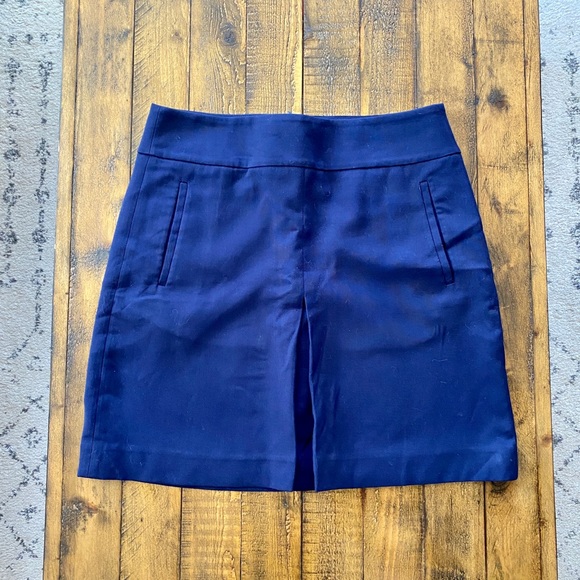 Loft A Line Skirt w Front Pleat & Pockets size 4